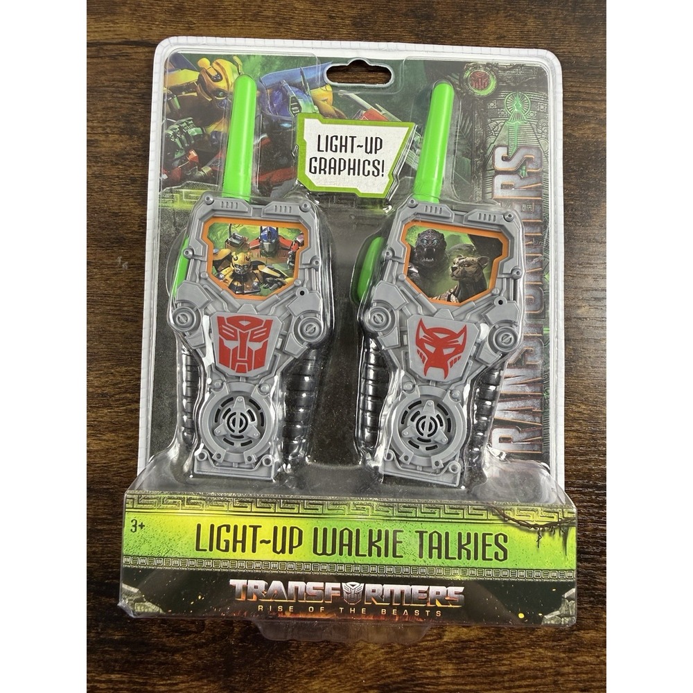 NWT Transformers Rise of the Beasts Light‎ Up Walkie Talkies 2 Pack Hasbro NEW